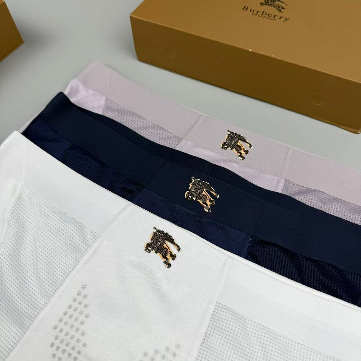 Burberry Logo Detail Men's Boxer Briefs - 3-Piece Box