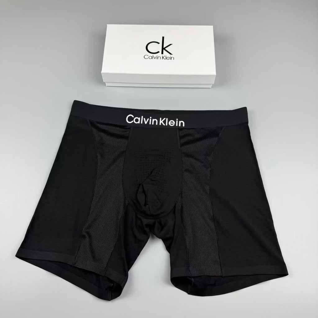 Calvin Klein Clean Logo Waistbands Men's Boxer Briefs - 3-Piece Box