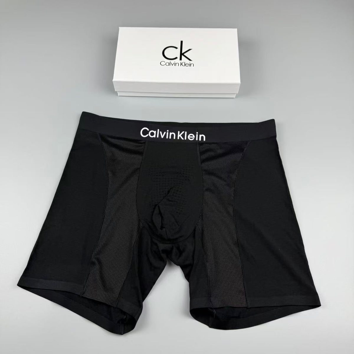 Calvin Klein Clean Logo Waistbands Men's Boxer Briefs - 3-Piece Box