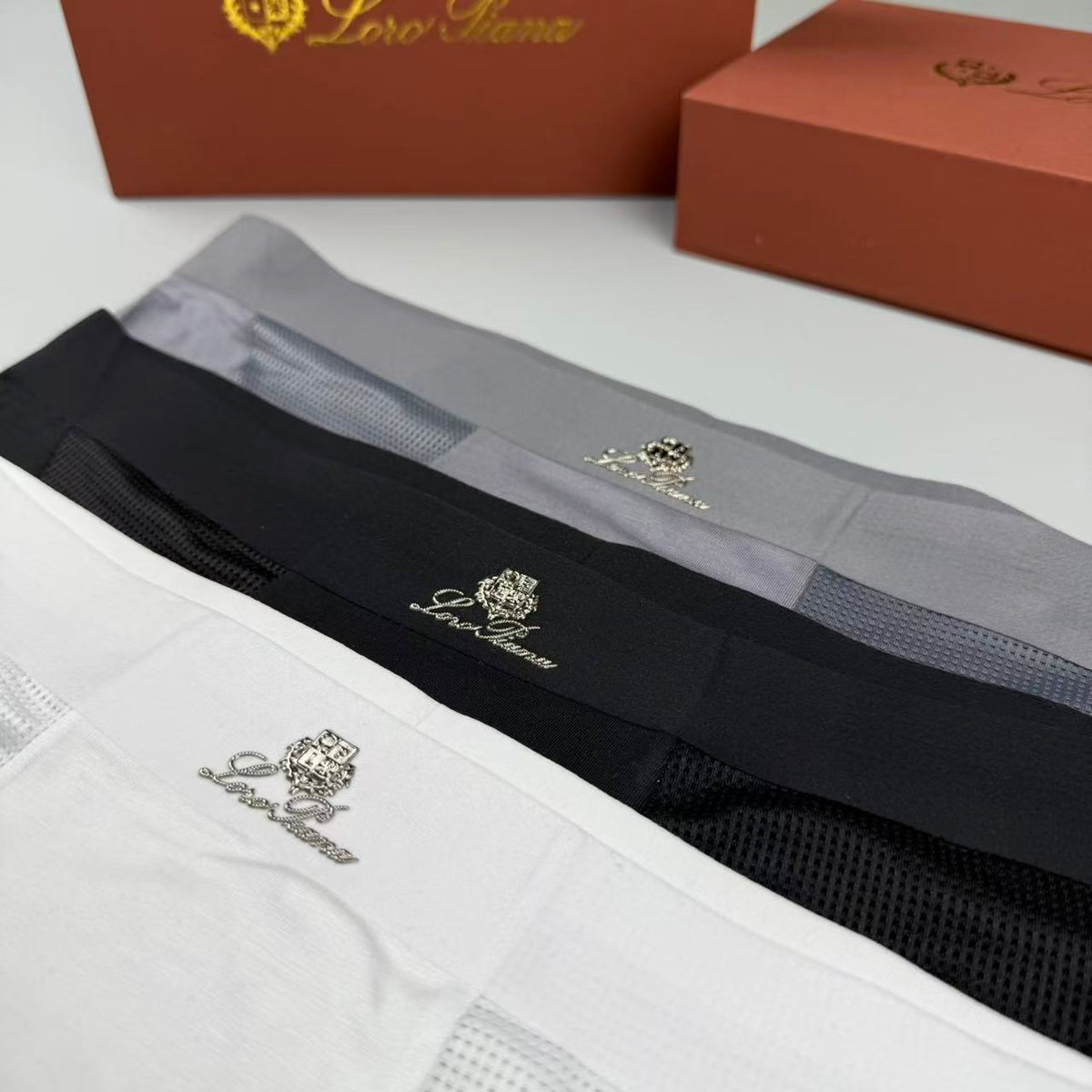 LP Logo Detail Men's Boxer Briefs - 3-Piece Box
