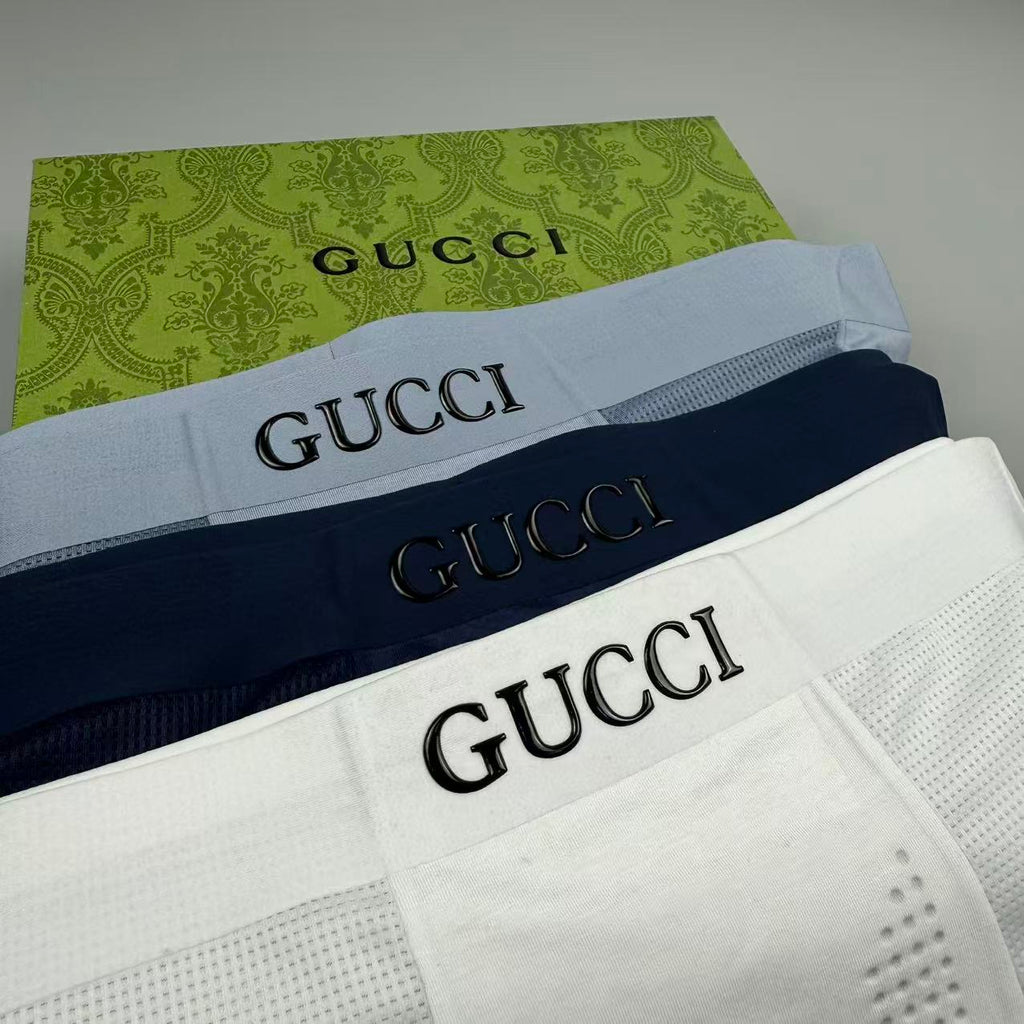 Gucci Logo Detail Men's Boxer Briefs - 3-Piece Box