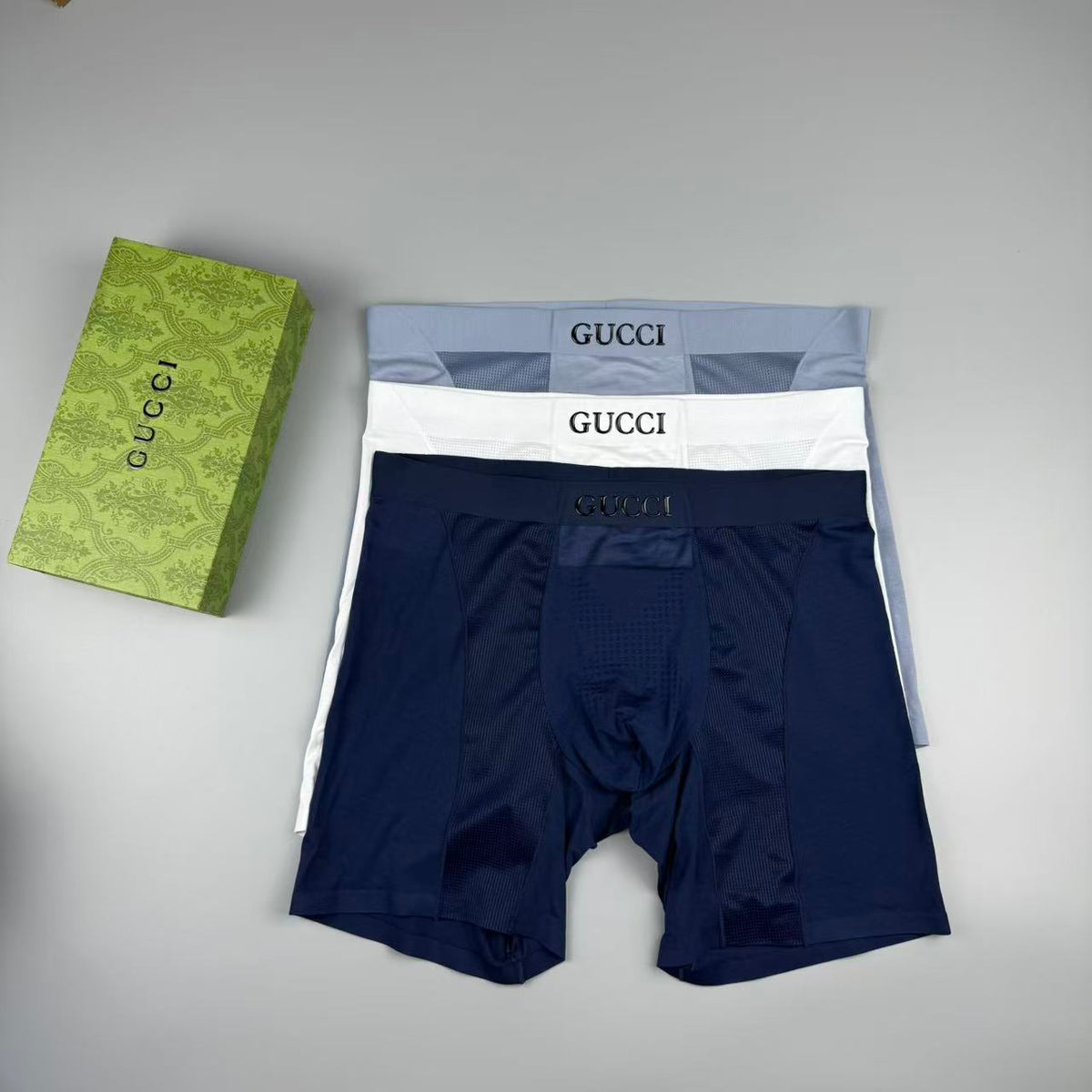 Gucci Logo Detail Men's Boxer Briefs - 3-Piece Box