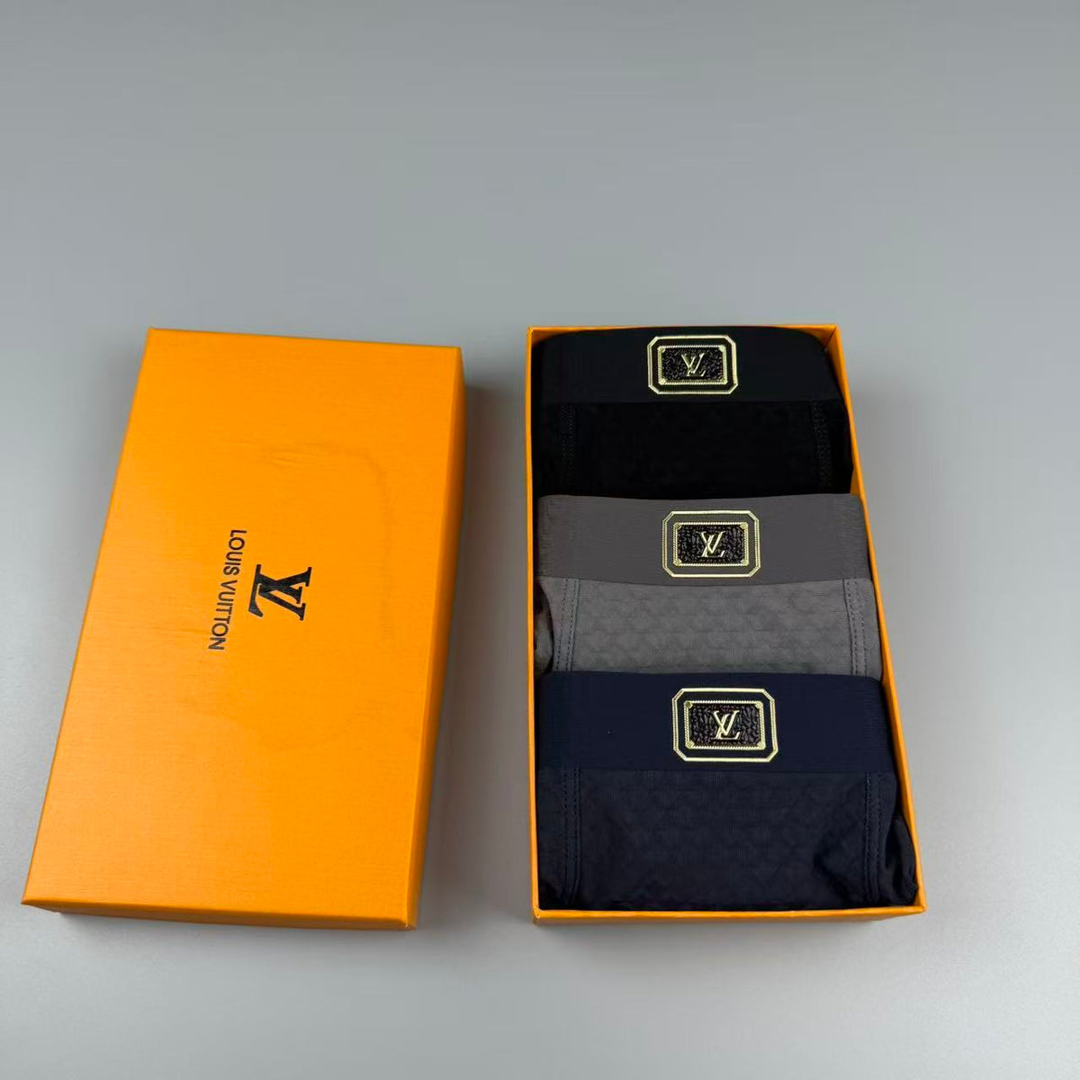 Louis Vuitton Logo Detail Men's Boxer Briefs - 3-Piece Box