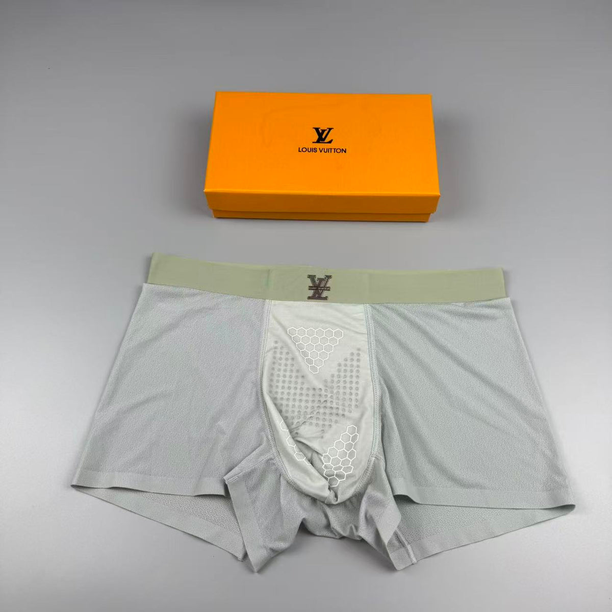 Louis Vuitton Silk Logo Detail Men's Boxer Briefs - 3-Piece Box
