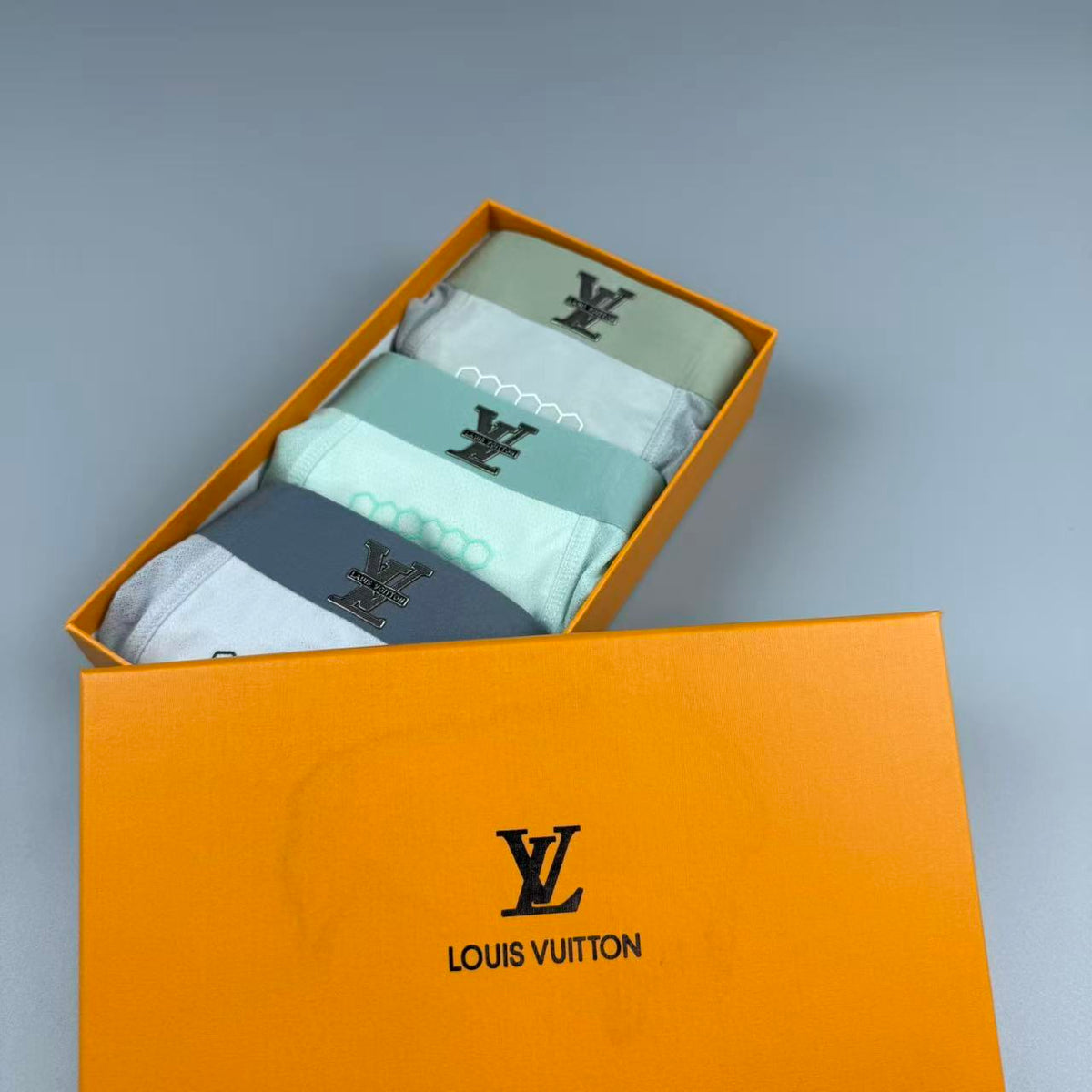 Louis Vuitton Silk Logo Detail Men's Boxer Briefs - 3-Piece Box