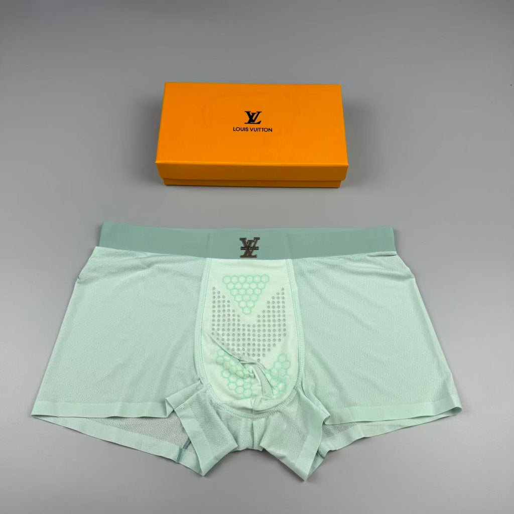 Louis Vuitton Silk Logo Detail Men's Boxer Briefs - 3-Piece Box