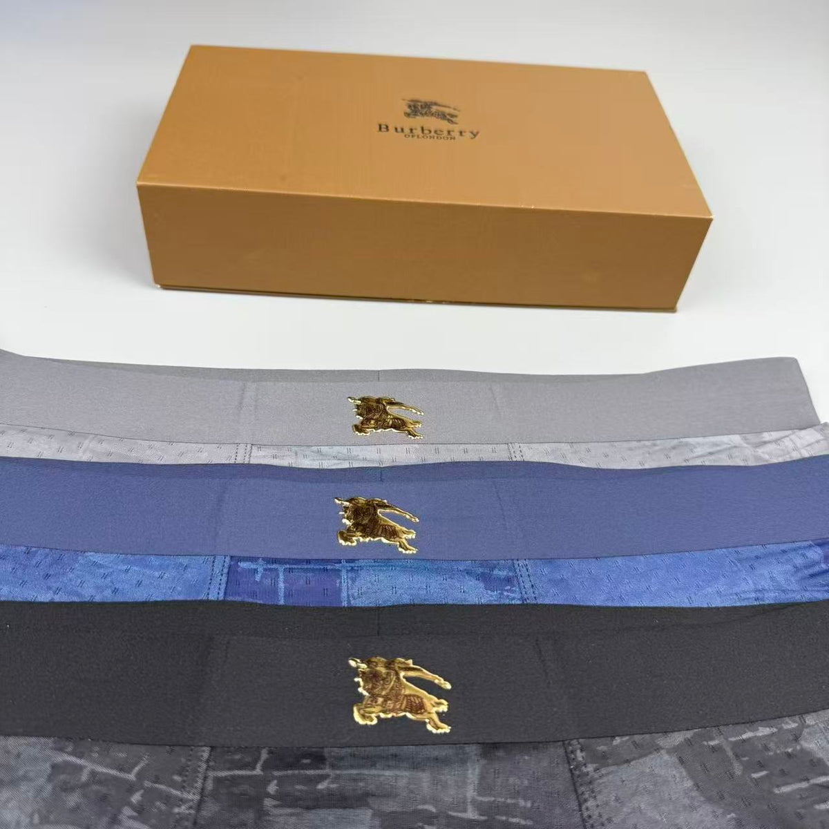 Burberry Logo Detail Men's Boxer Briefs - 3-Piece Box