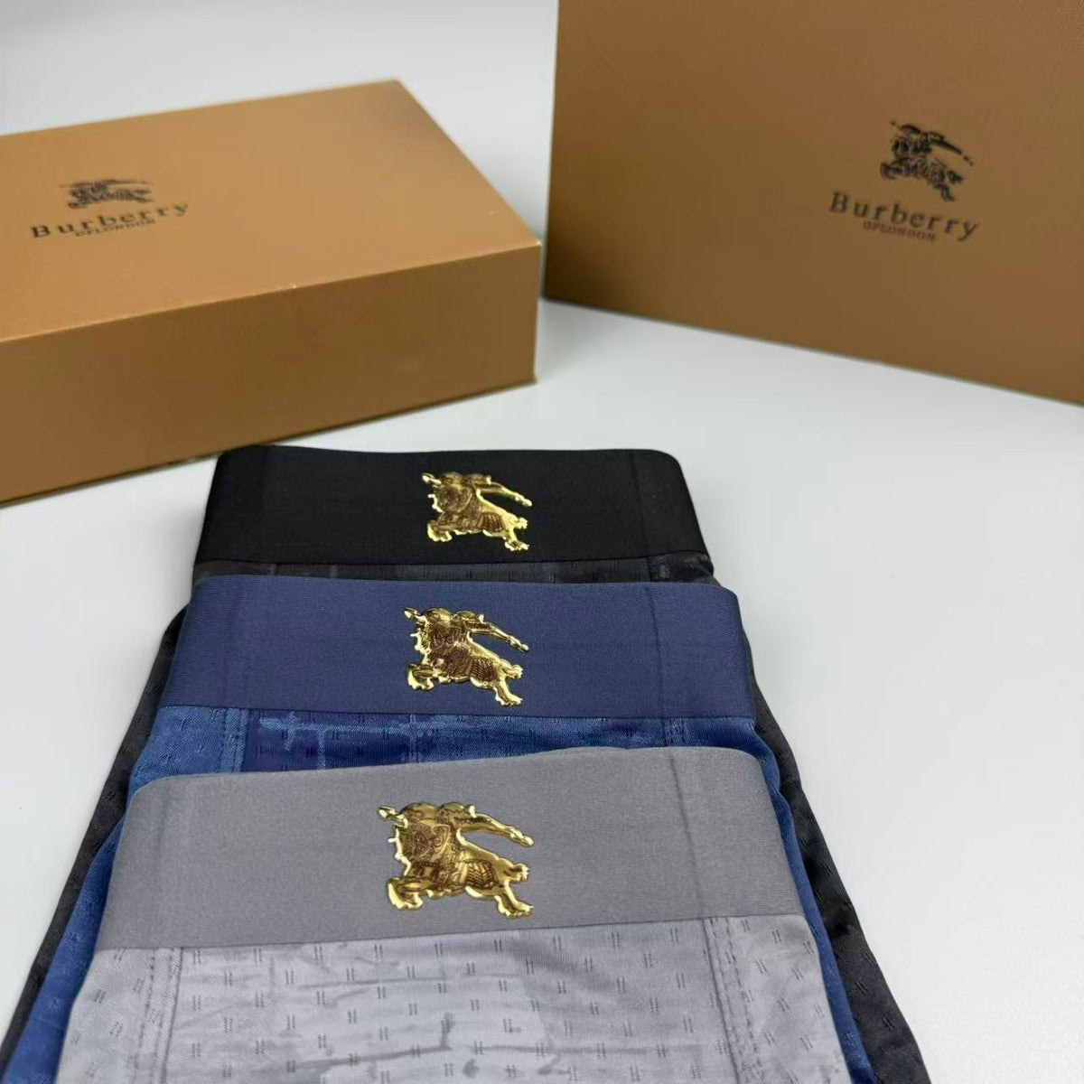 Burberry Logo Detail Men's Boxer Briefs - 3-Piece Box