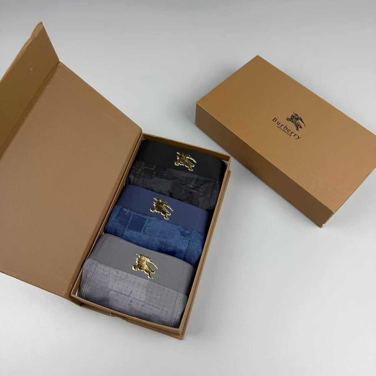 Burberry Logo Detail Men's Boxer Briefs - 3-Piece Box