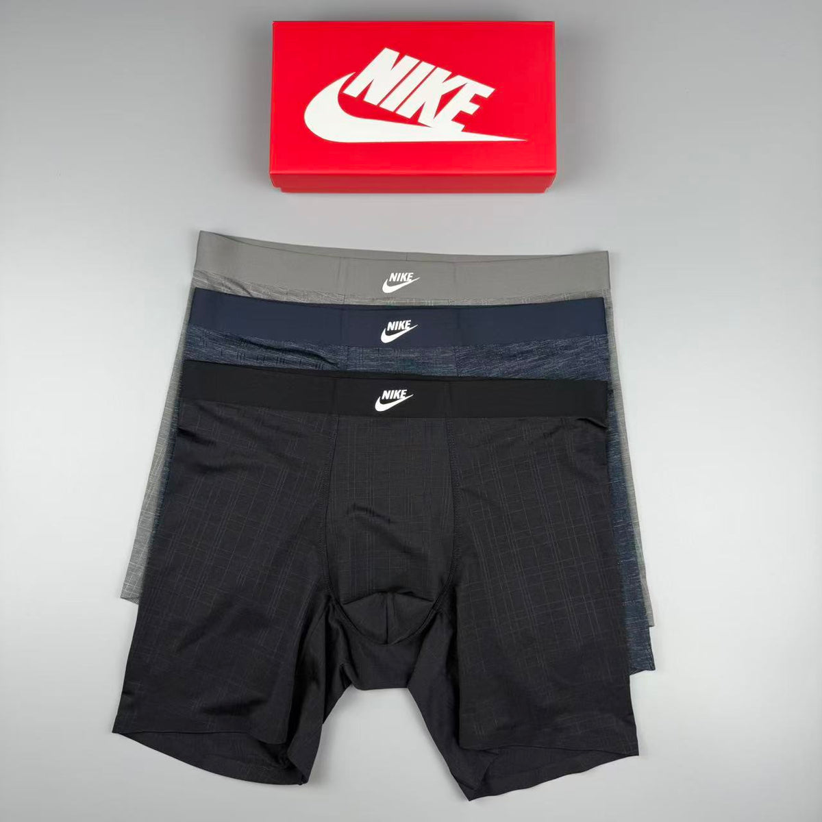 Nike Small Sport-Logo Details Men's Boxer Briefs - 3-Piece Box
