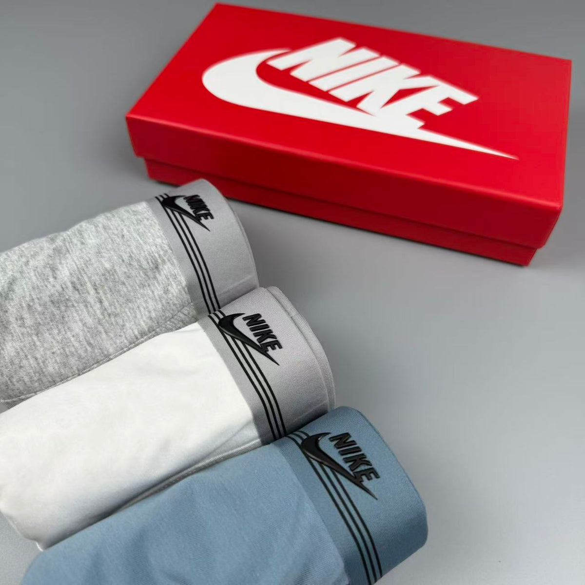 Nike Logo Detail Men's Boxer Briefs - 3-Piece Box