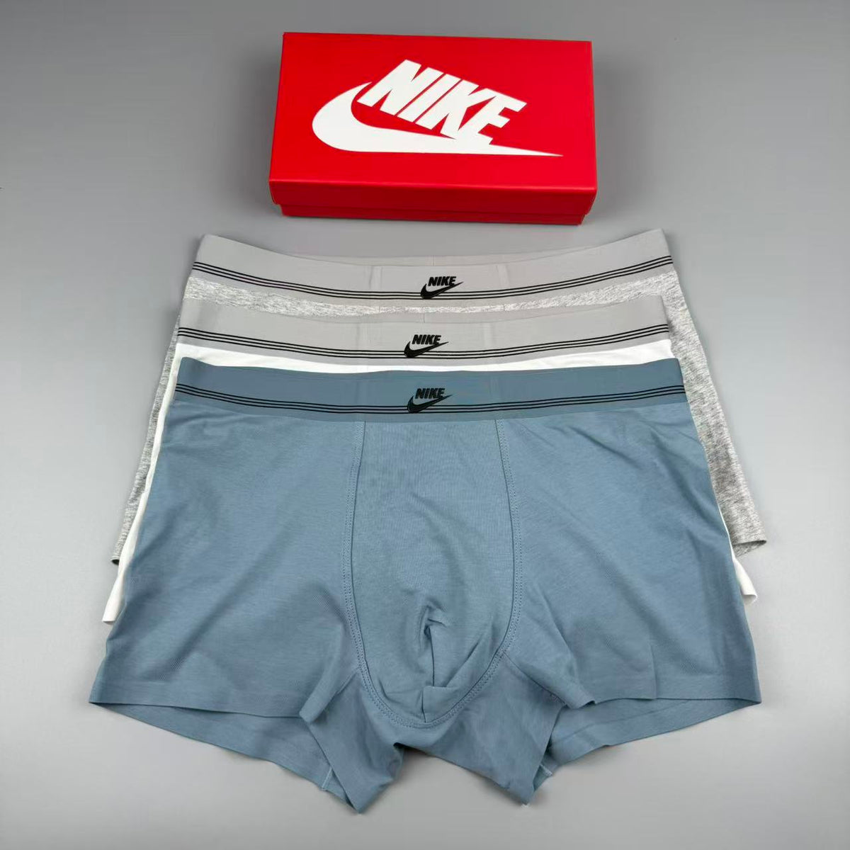 Nike Logo Detail Men's Boxer Briefs - 3-Piece Box