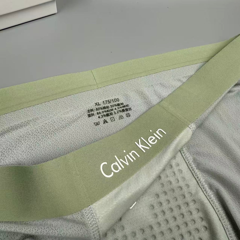 Calvin Klein Silk Logo Detail Men's Boxer Briefs - 3-Piece Box