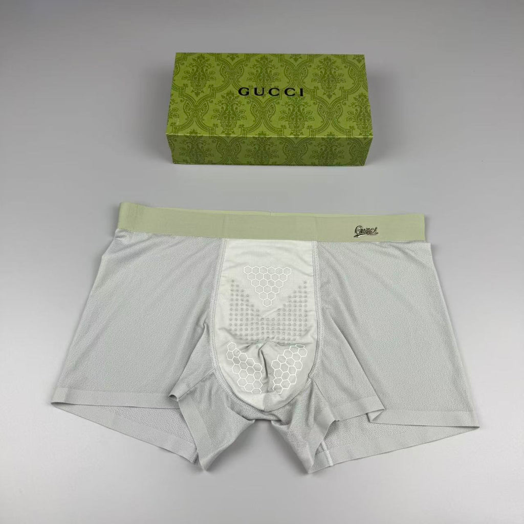 Gucci Silk Logo Detail Men's Boxer Briefs - 3-Piece Box