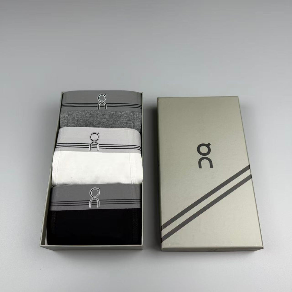 On Logo Detail Men's Boxer Briefs - 3-Piece Box