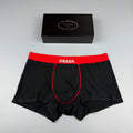 Prada Contrast Piping Men's Boxer Briefs - 3-Piece Box