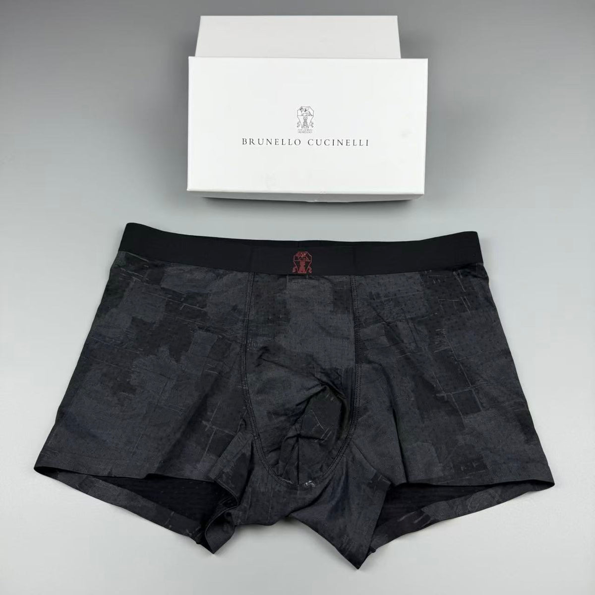 Brunello Cucinelli Dark Contrast Waistbands Men's Boxer Briefs - 3-Piece Box