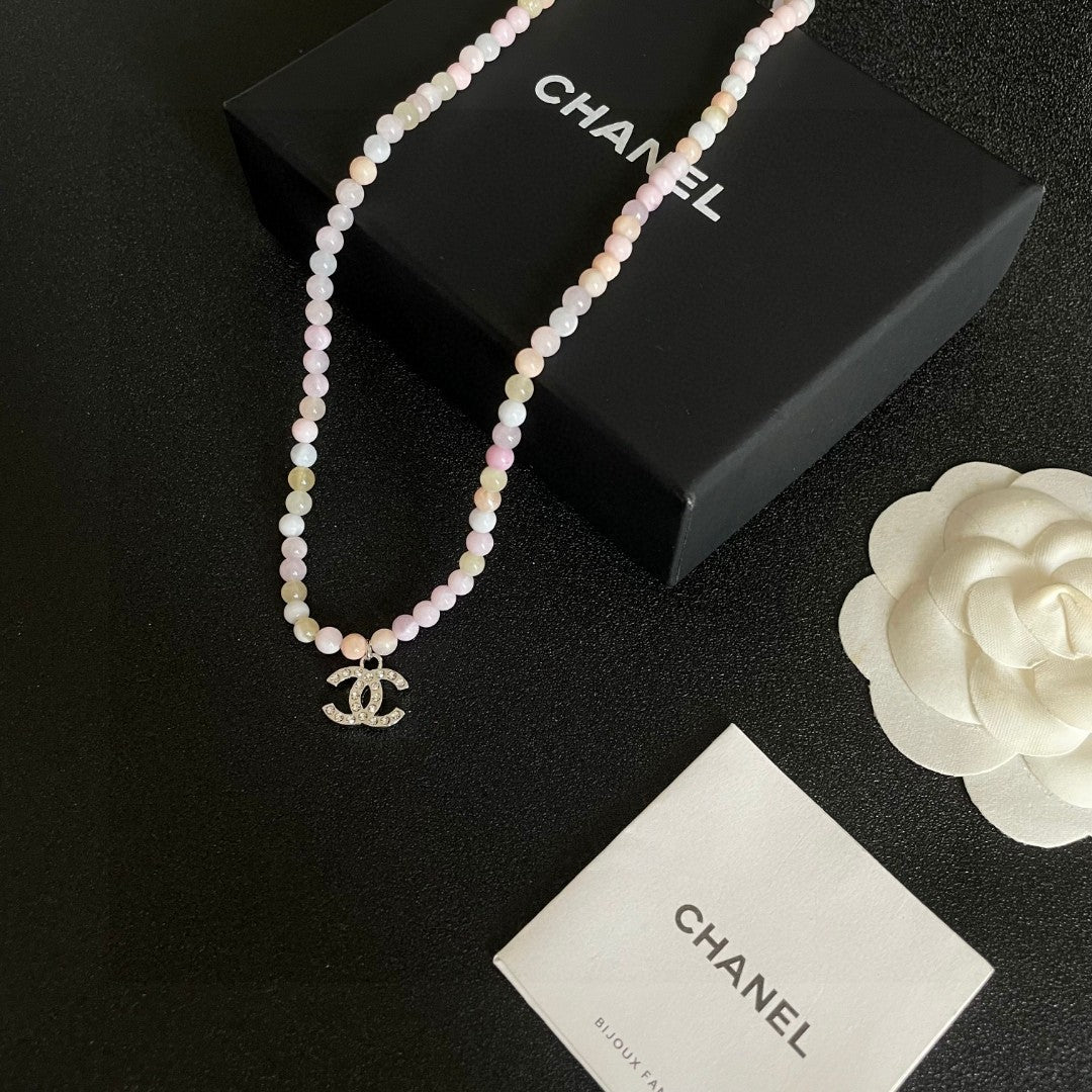 Signature Emblem Pendant Necklace in Polished Metal-Tone – Design 109 close-up detail
