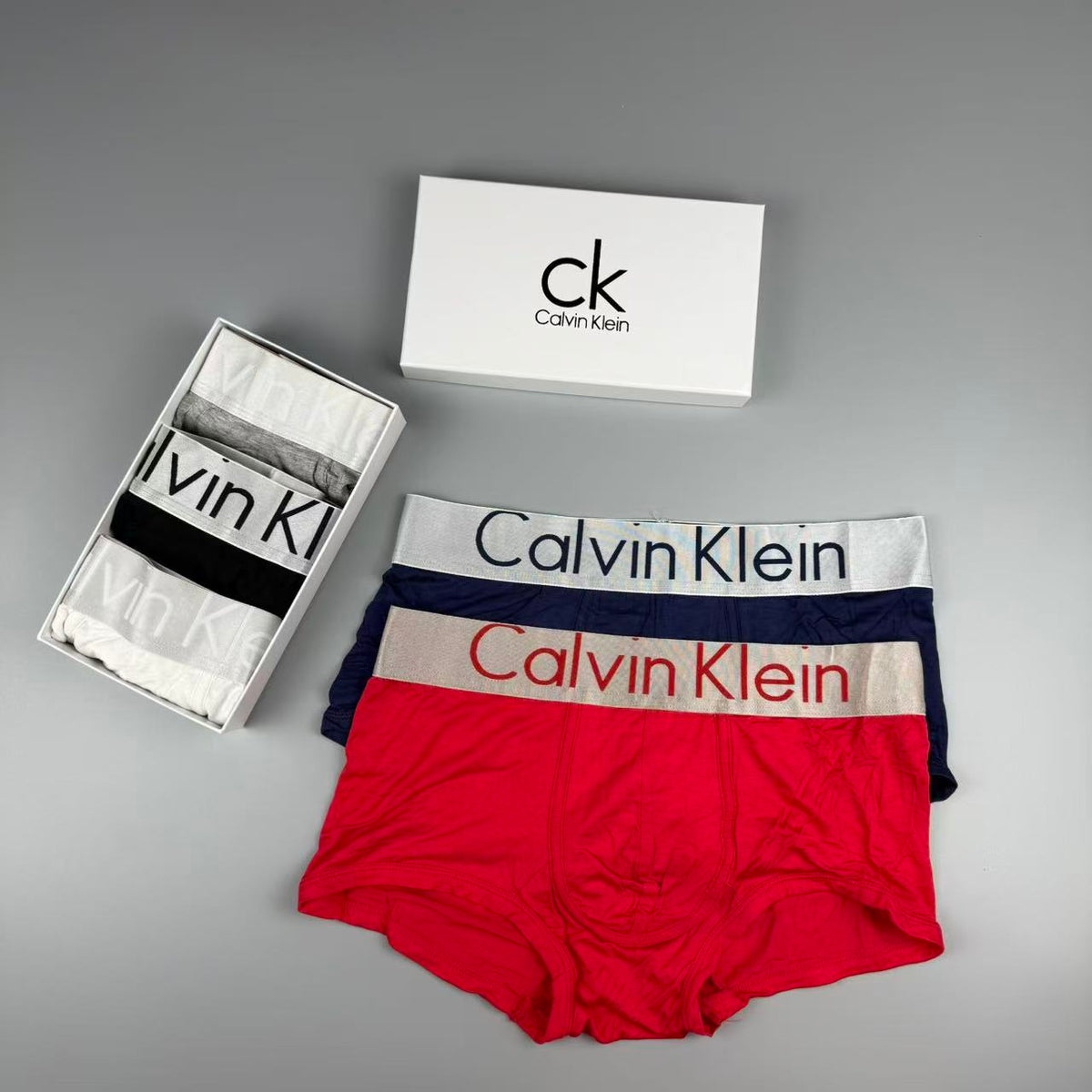 Calvin Klein Broad Logo Waistbands Men's Boxer Briefs