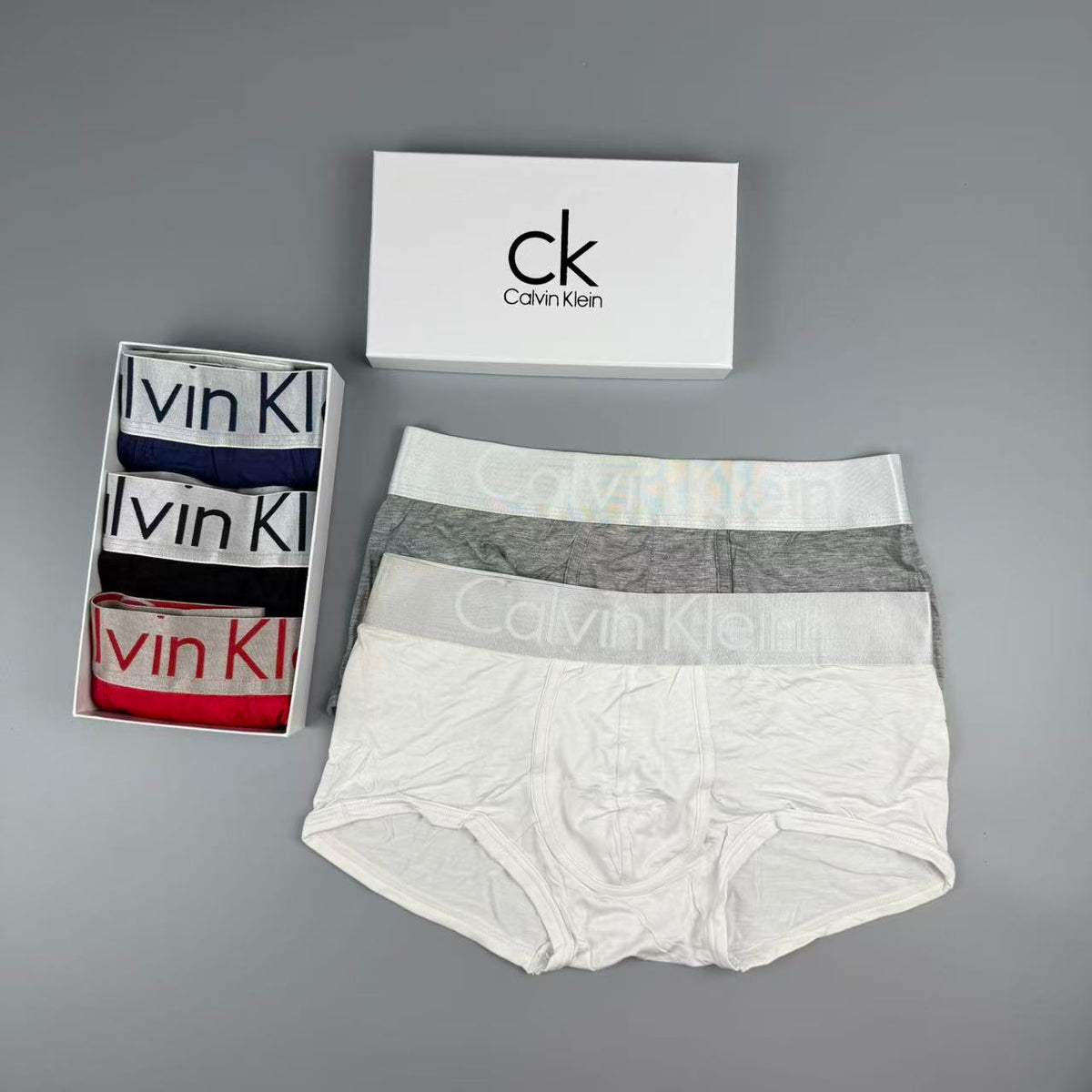 Calvin Klein Broad Logo Waistbands Men's Boxer Briefs