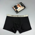 Armani Black, White & Grey Cotton Men's Boxer Briefs - 3-Piece Box