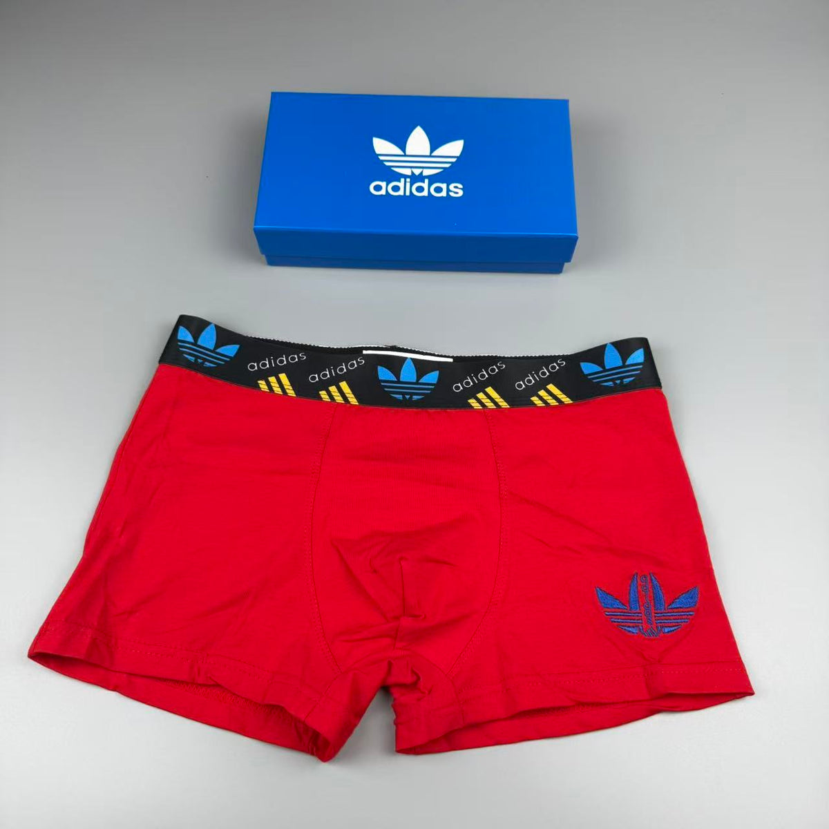 Adidas Visible Colour, Waistband And Emblem Details Men's Boxer Briefs - 3-Piece Box