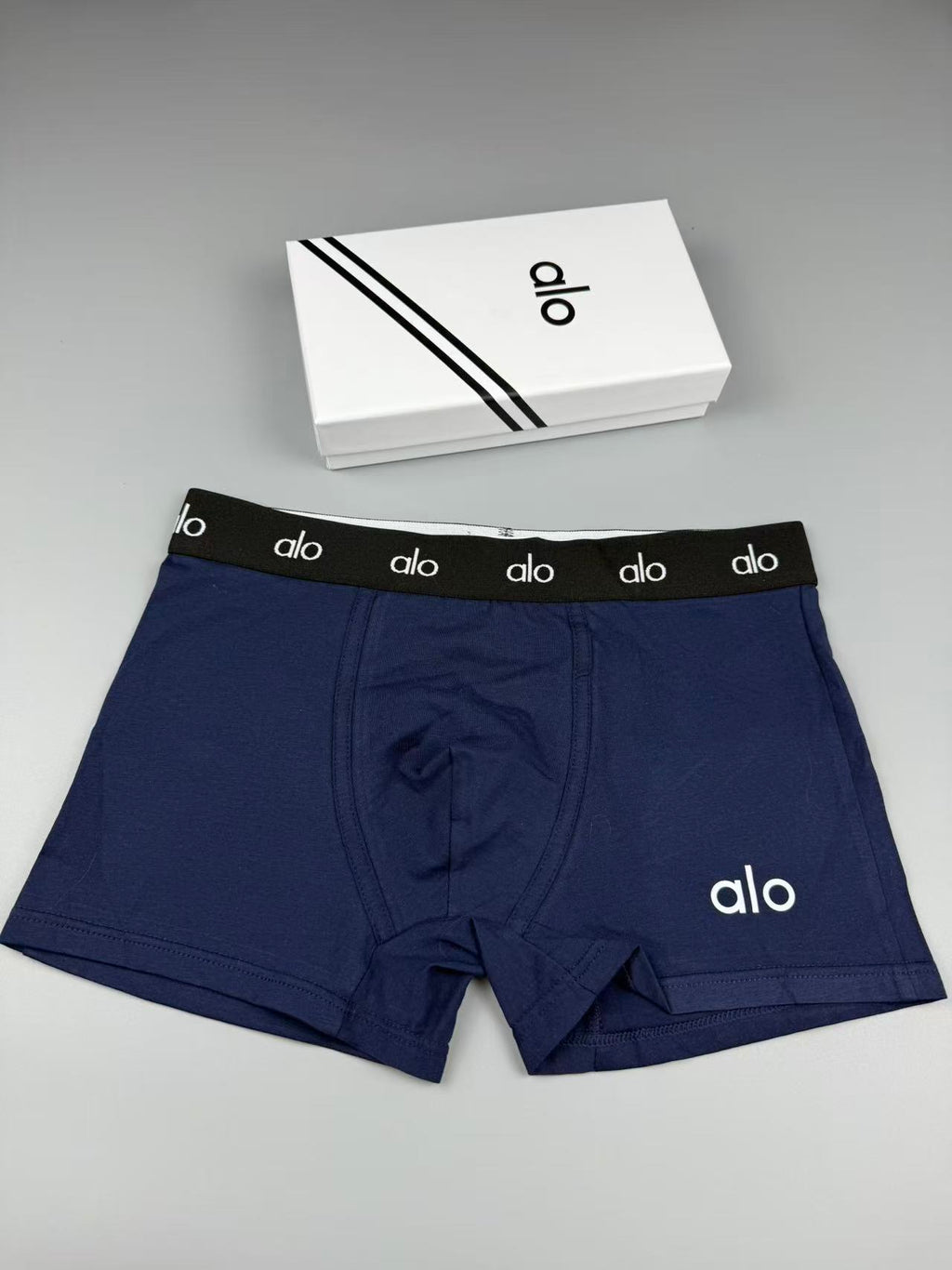 Alo Cotton Logo Detail Men's Boxer Briefs - 3-Piece Box