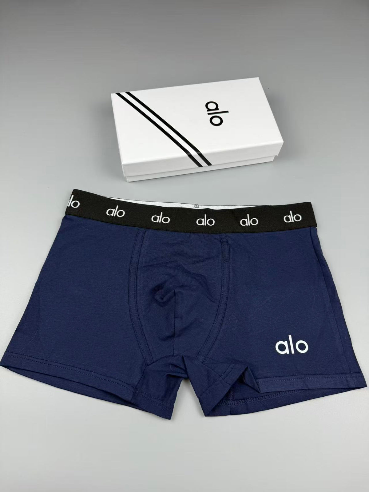 Alo Cotton Logo Detail Men's Boxer Briefs - 3-Piece Box