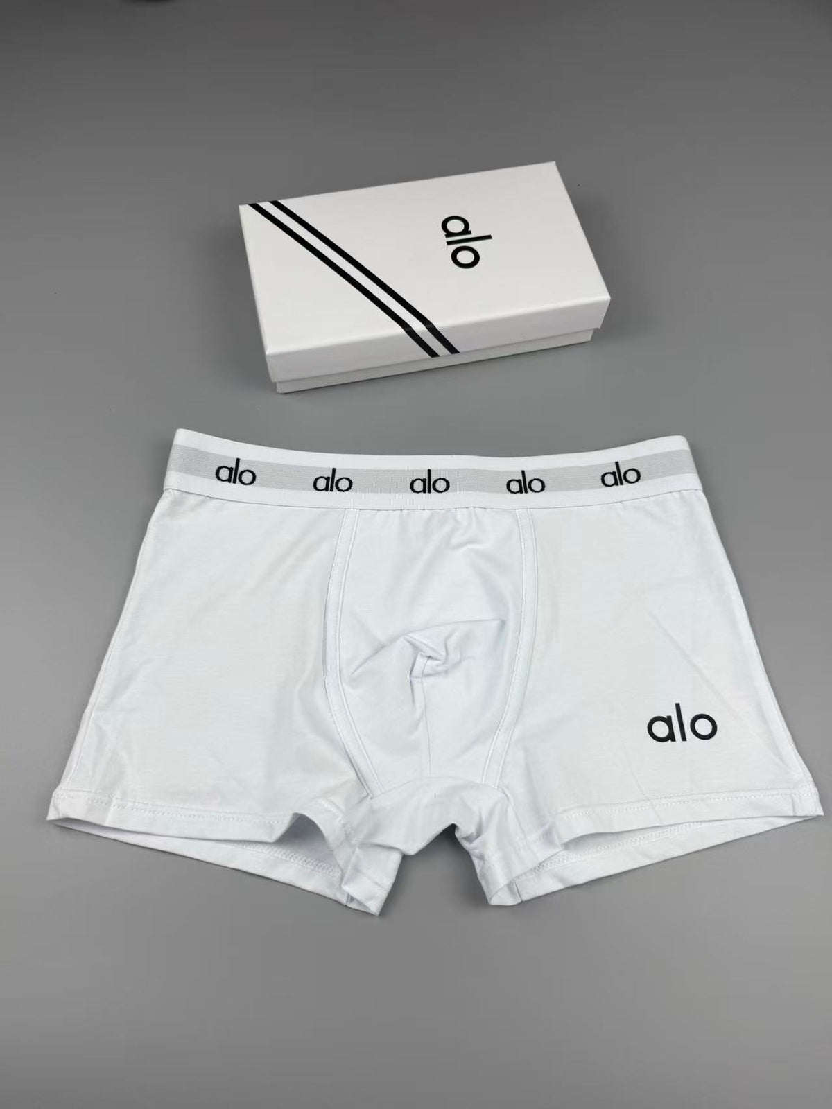 Alo Cotton Logo Detail Men's Boxer Briefs - 3-Piece Box