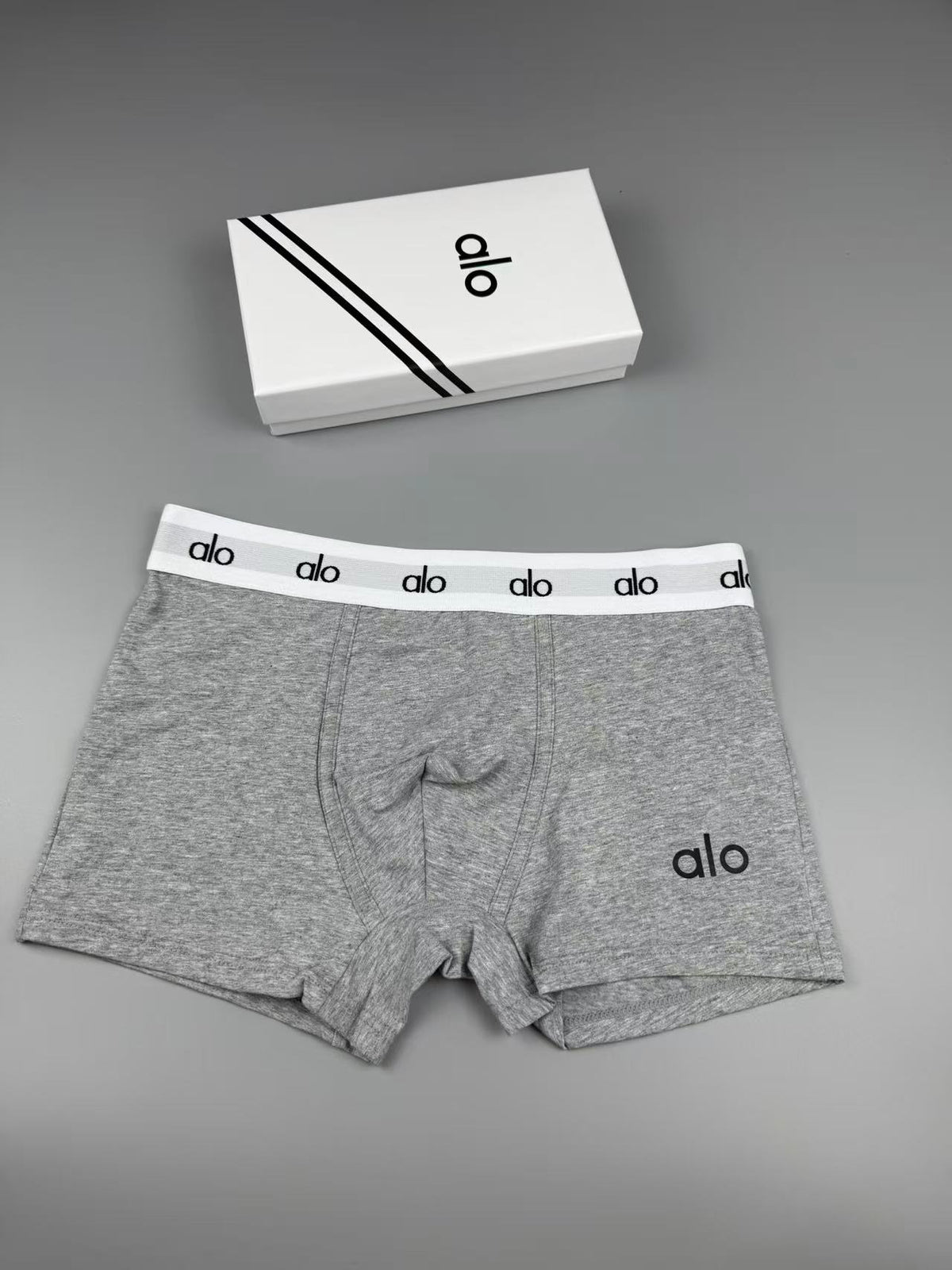 Alo Cotton Logo Detail Men's Boxer Briefs - 3-Piece Box