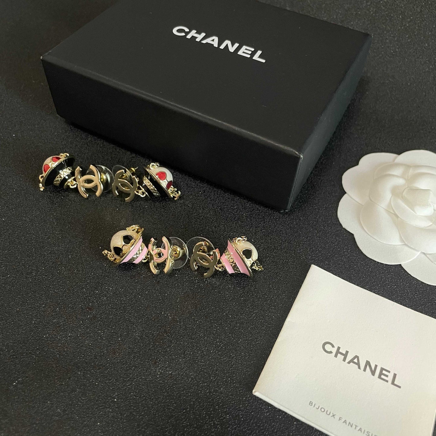 Signature Emblem Statement Earrings in Polished Metal-Tone – Design 023 side detail