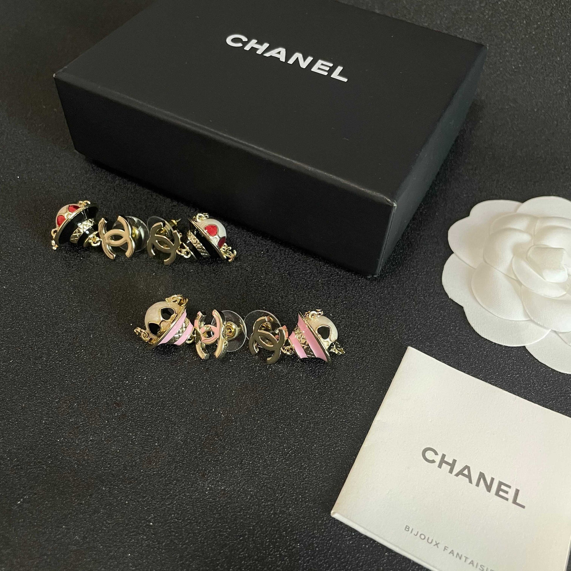 Signature Emblem Statement Earrings in Polished Metal-Tone – Design 024 close-up detail