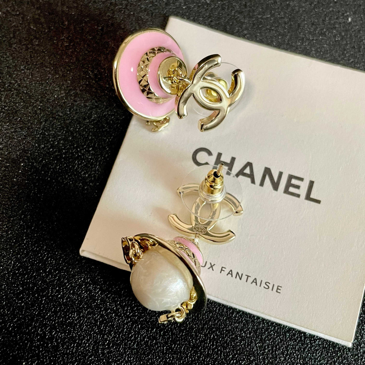 Signature Emblem Statement Earrings in Polished Metal-Tone – Design 024 main product view