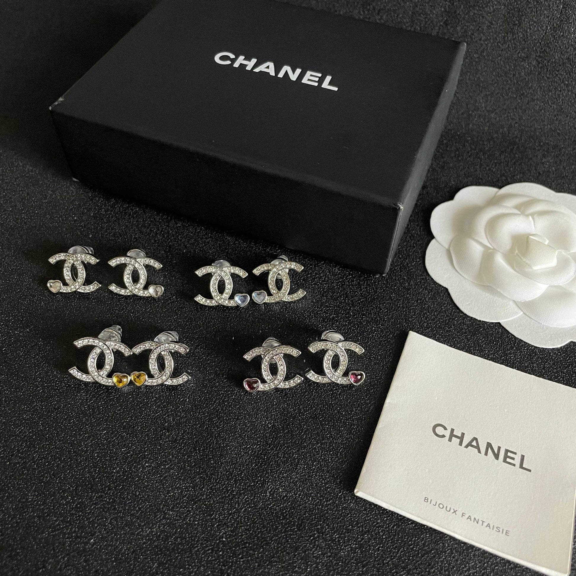 Signature Emblem Stud Earrings in Polished Metal-Tone – Design 054 close-up detail