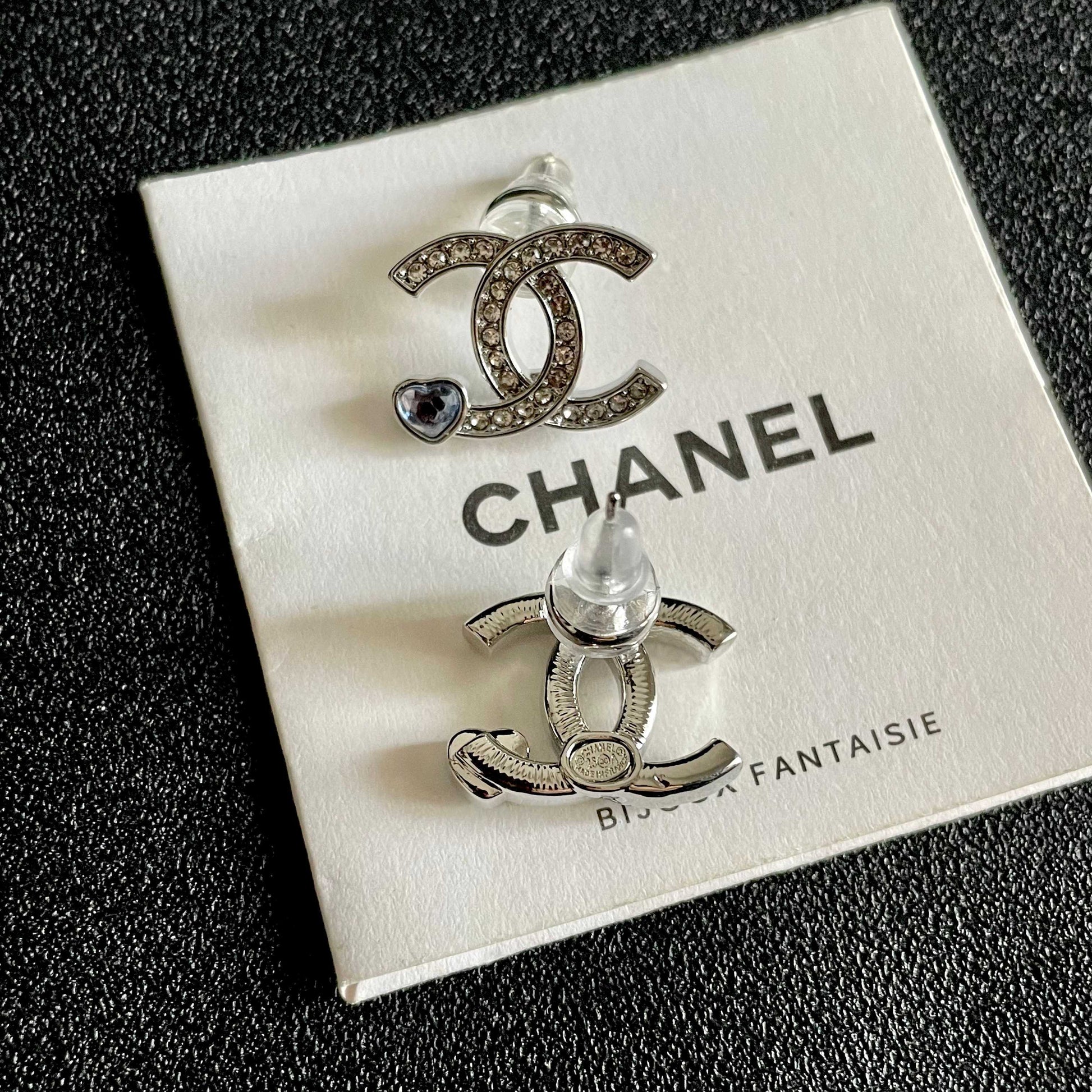 Signature Emblem Stud Earrings in Polished Metal-Tone – Design 052 main product view