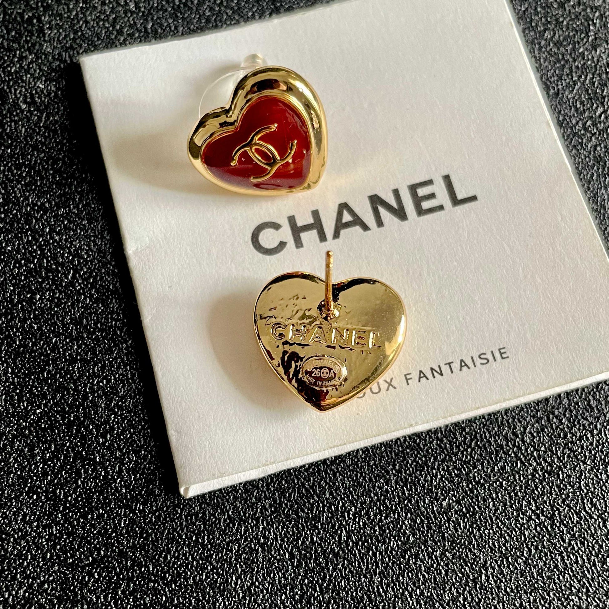 Signature Emblem Stud Earrings in Polished Metal-Tone – Design 036 main product view