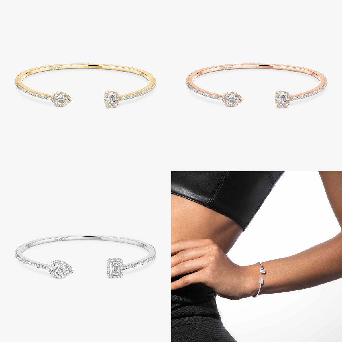 Teardrop Bangle in Rose-Gold-Tone main product view