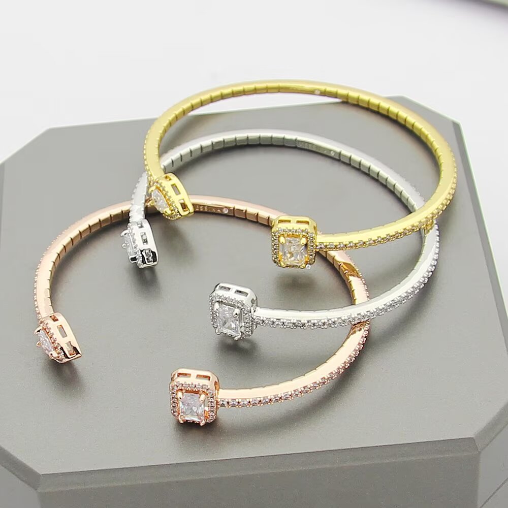Teardrop Bangle in Rose-Gold-Tone front product view