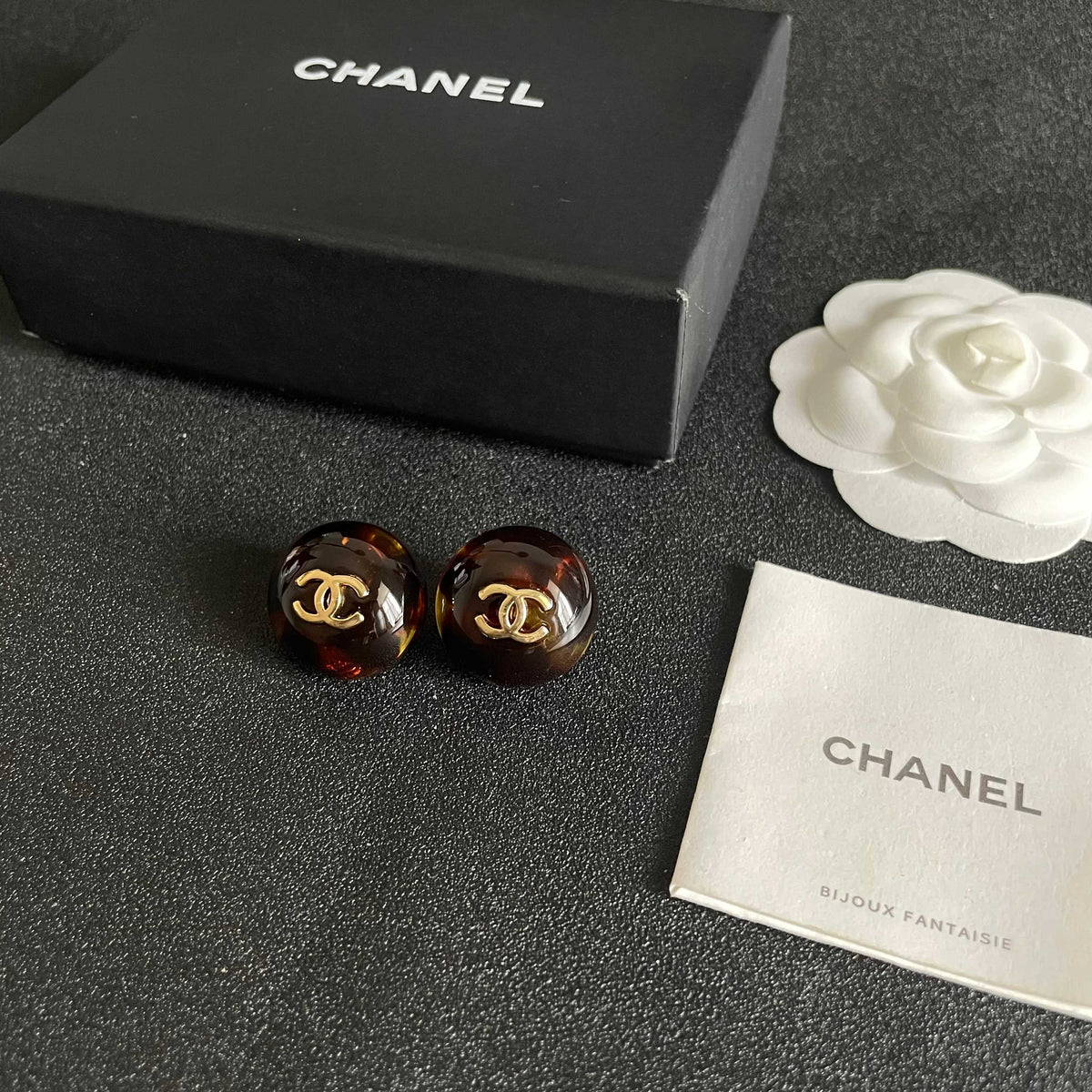 Signature Emblem Stud Earrings in Polished Metal-Tone – Design 069 close-up detail