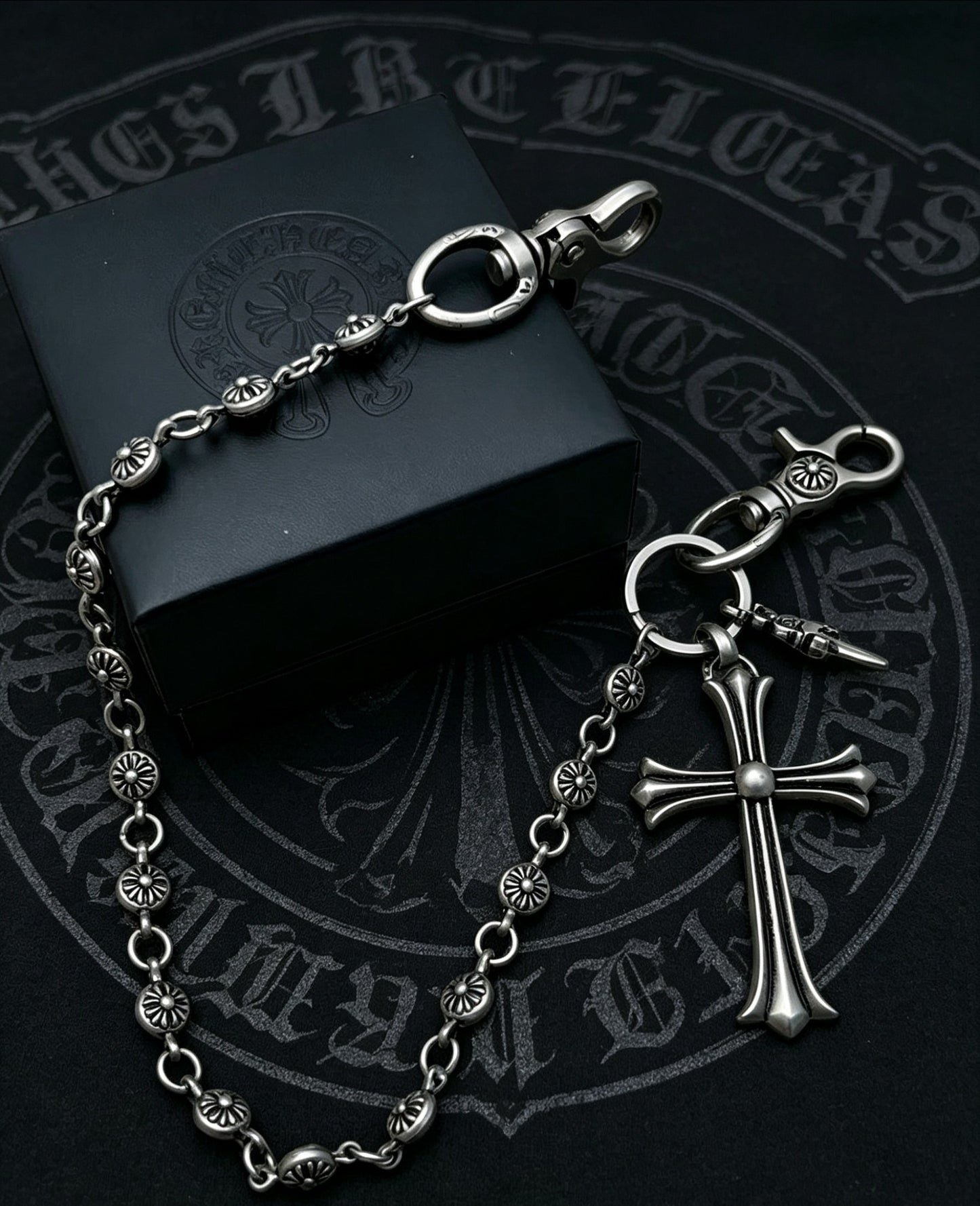 Signature Emblem Pendant Necklace in Polished Metal-Tone – Design 044 main product view