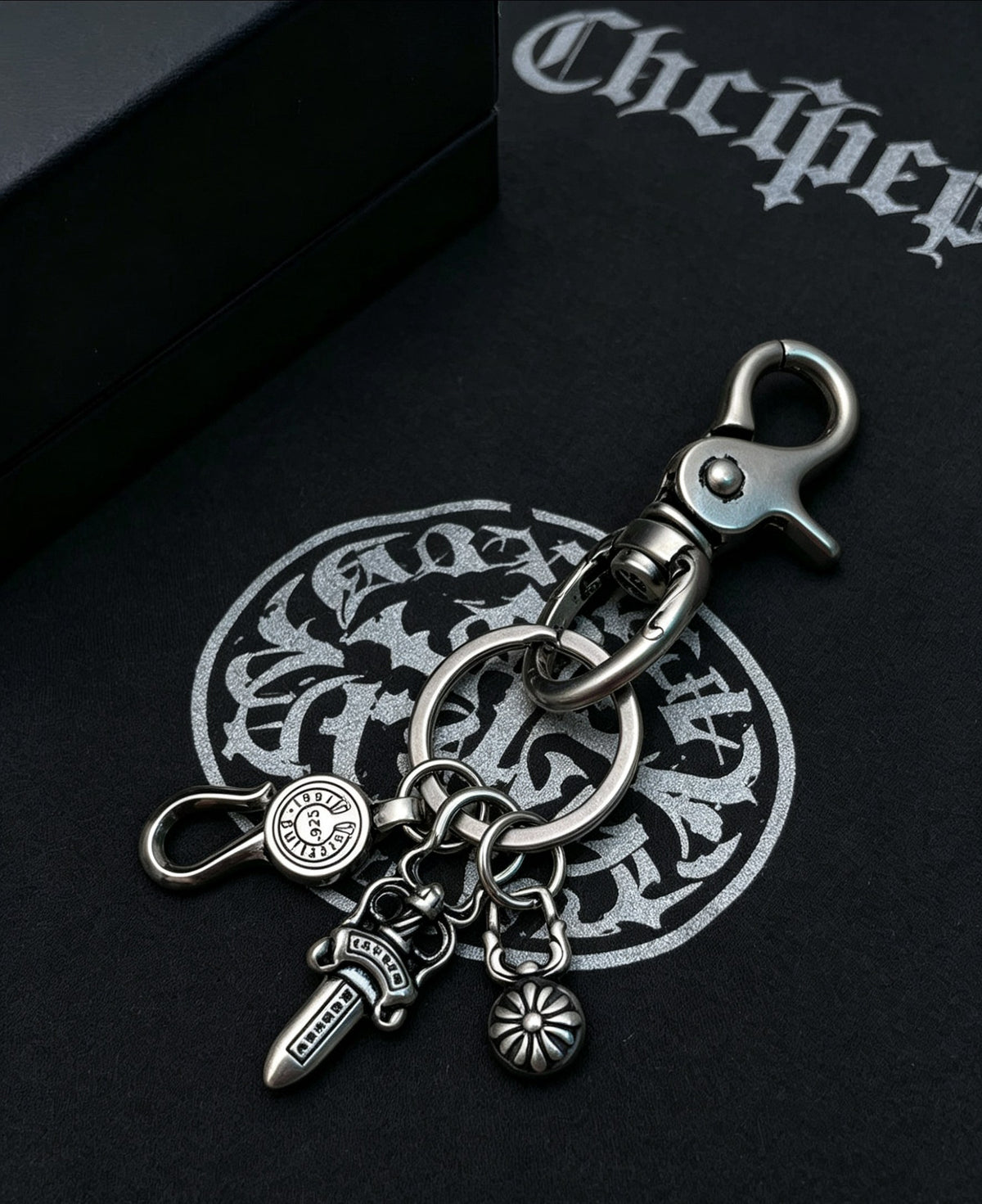 Dagger Multi-Use Chain Accessory – Dagger Detail – Design 08 detail view
