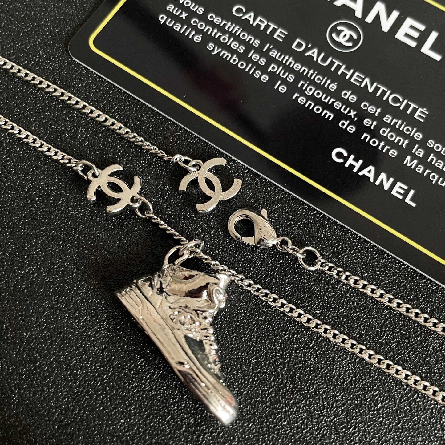 Signature Emblem Pendant Necklace in Polished Metal-Tone – Design 102 main product view