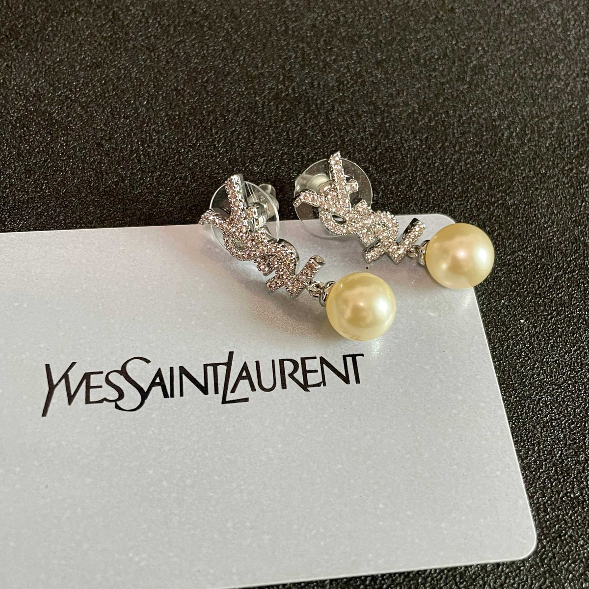 Geometric Emblem Stud Earrings in Silver-Tone – Vintage Detail – Design 012 front product view