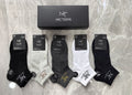 Arc'teryx Cotton Visible Colour, Cuff And Emblem Details No-Show Socks - 5-Pair Set