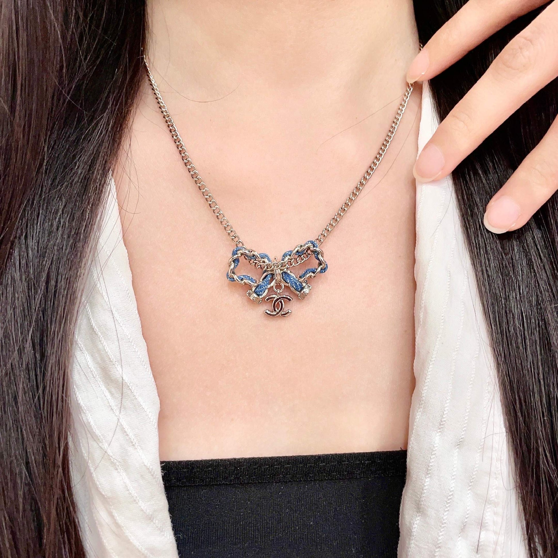 Signature Emblem Pendant Necklace in Polished Metal-Tone – Design 112 main product view
