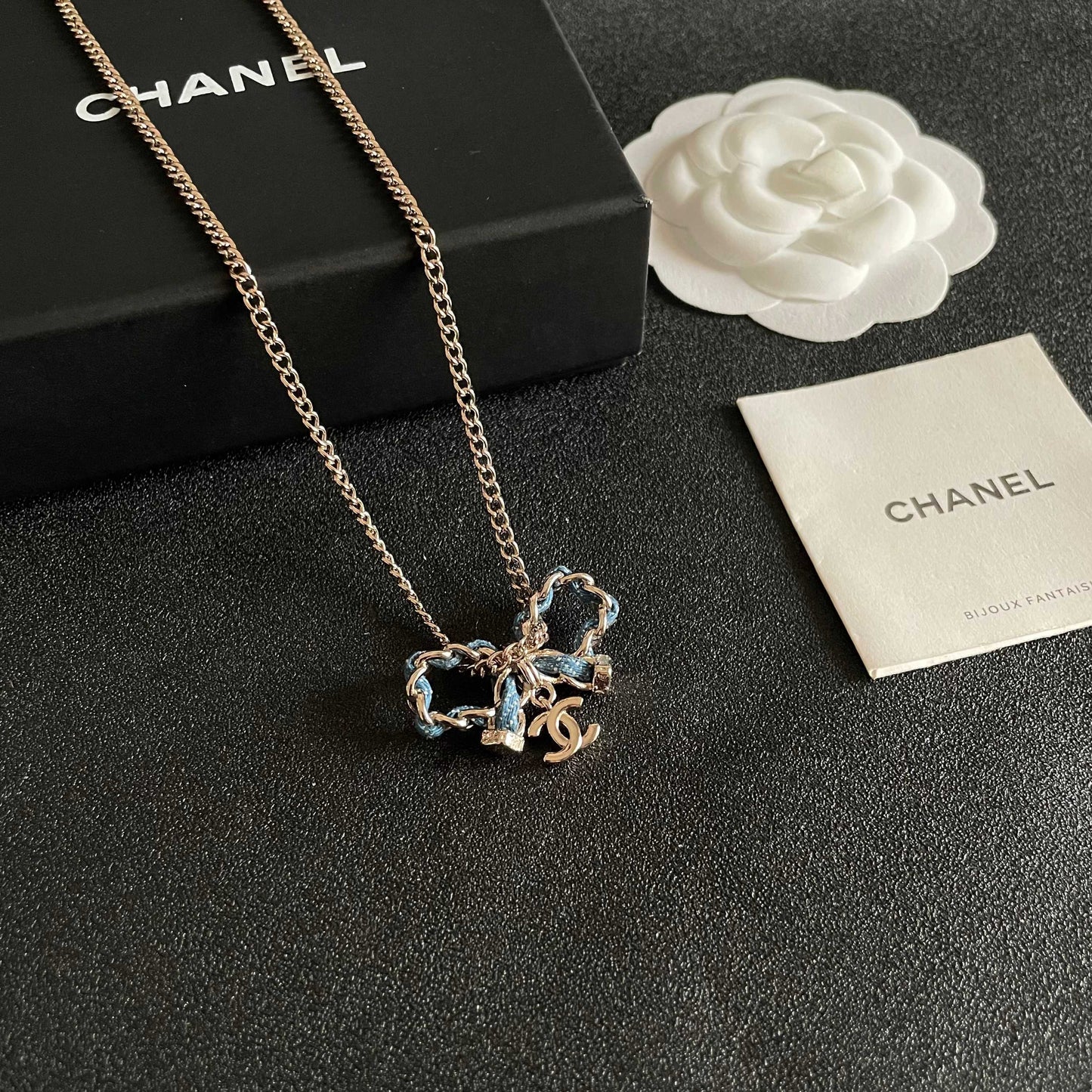 Signature Emblem Pendant Necklace in Polished Metal-Tone – Design 112 styled product view