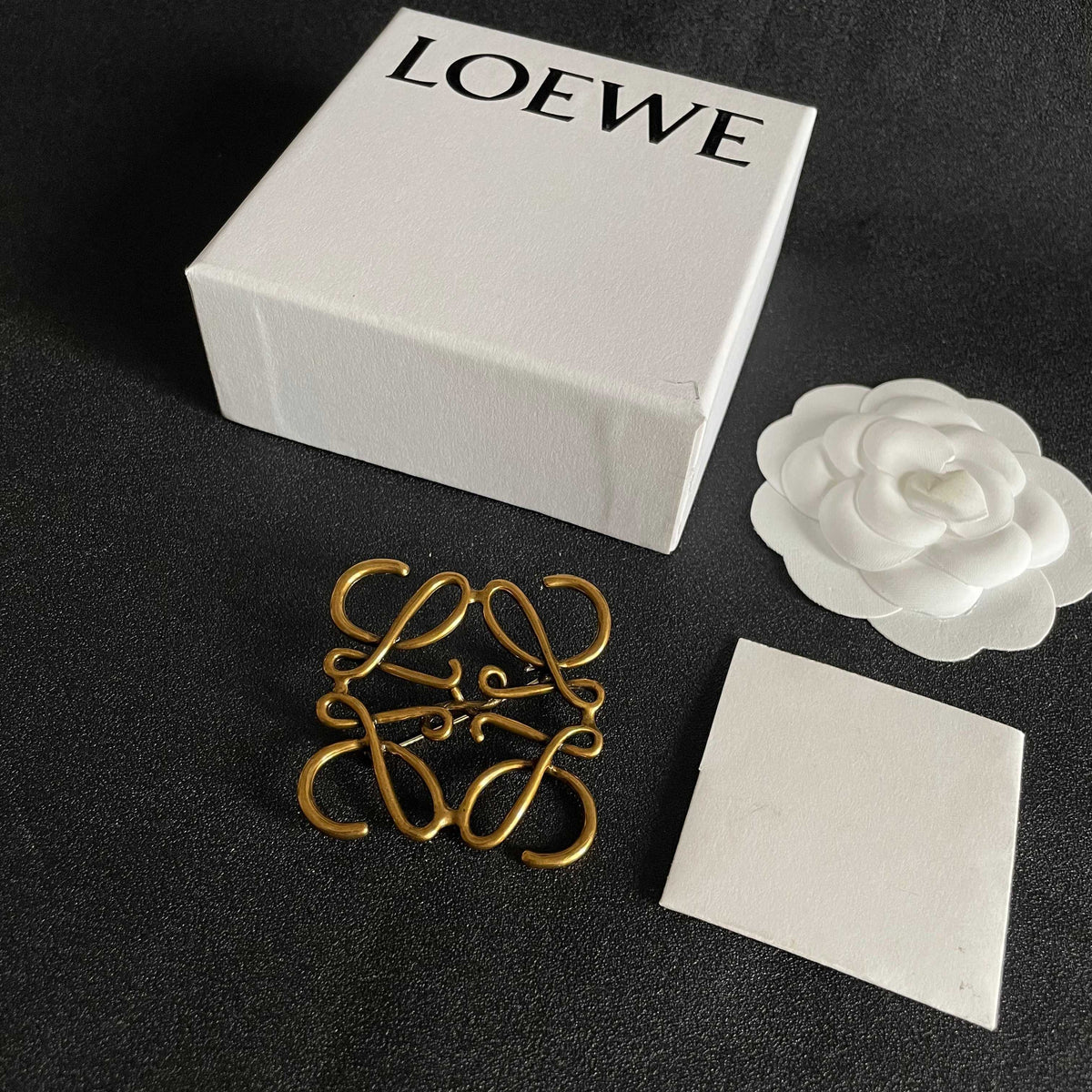 Sculptural Brooch Pin in Polished Metal-Tone – Design 04 styled view