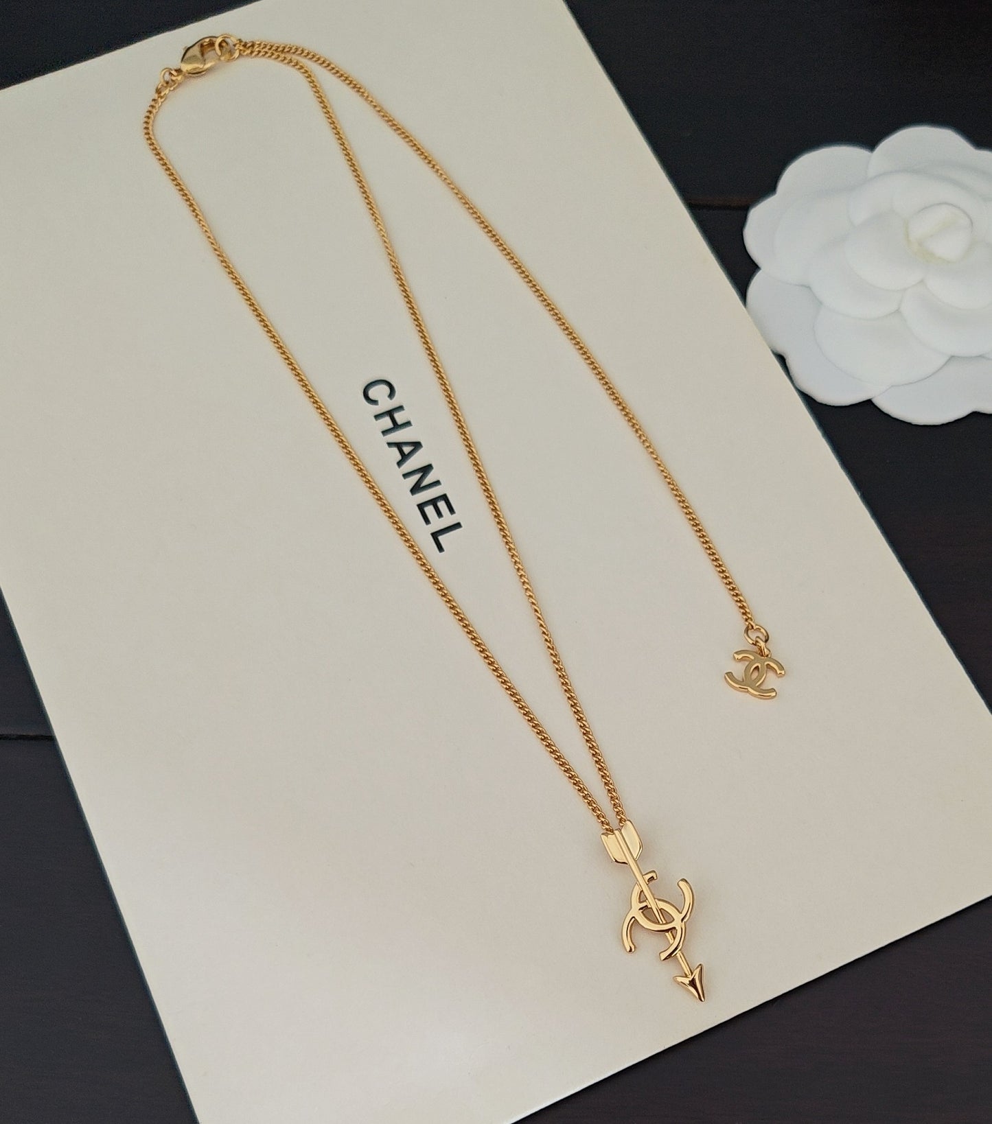 Arrow Pendant Necklace in Gold-Tone – Arrow Detail detail view