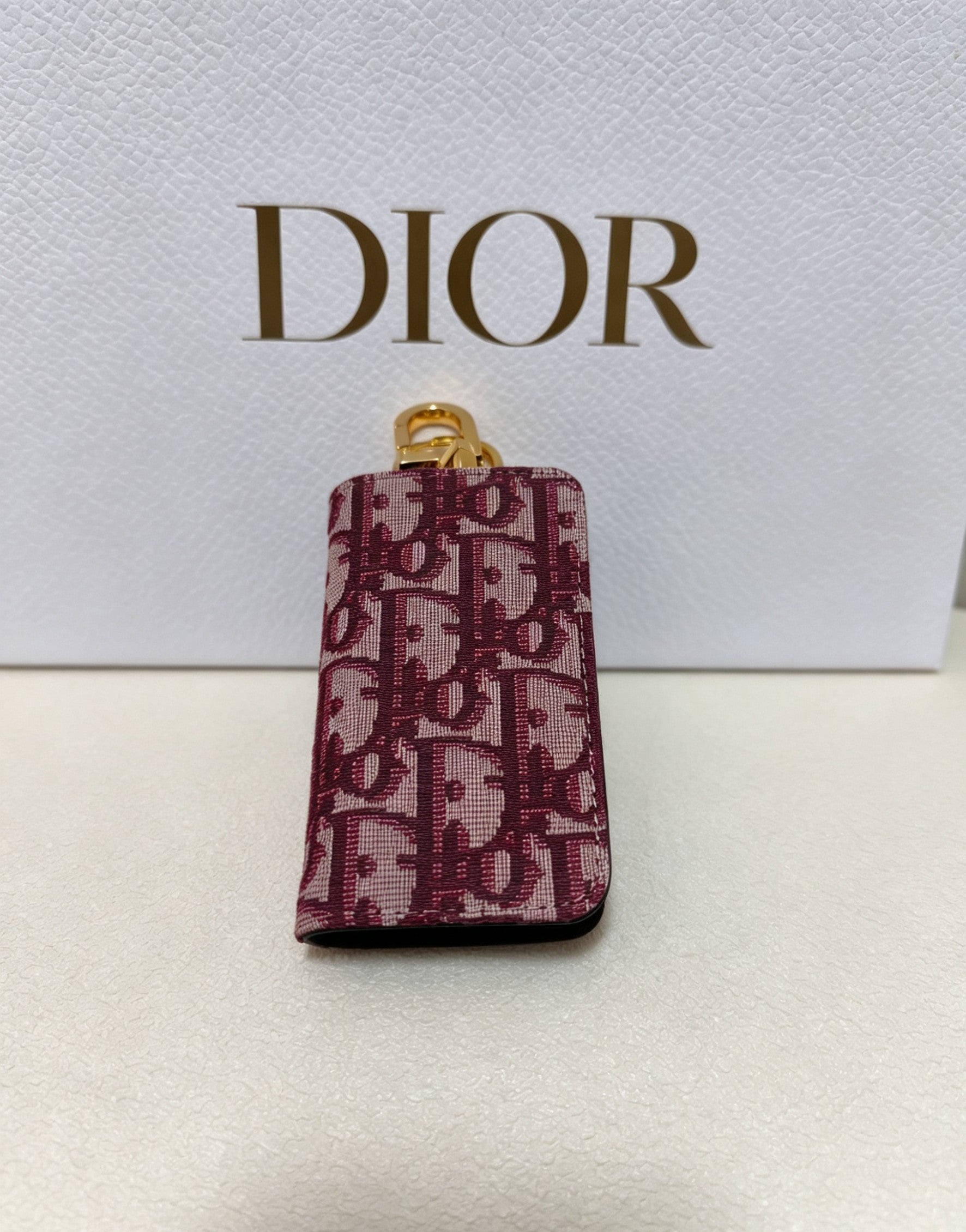 Floral Motif Bag Charm in Gold-Tone with Vintage-Style Finish – Design 001 main product view