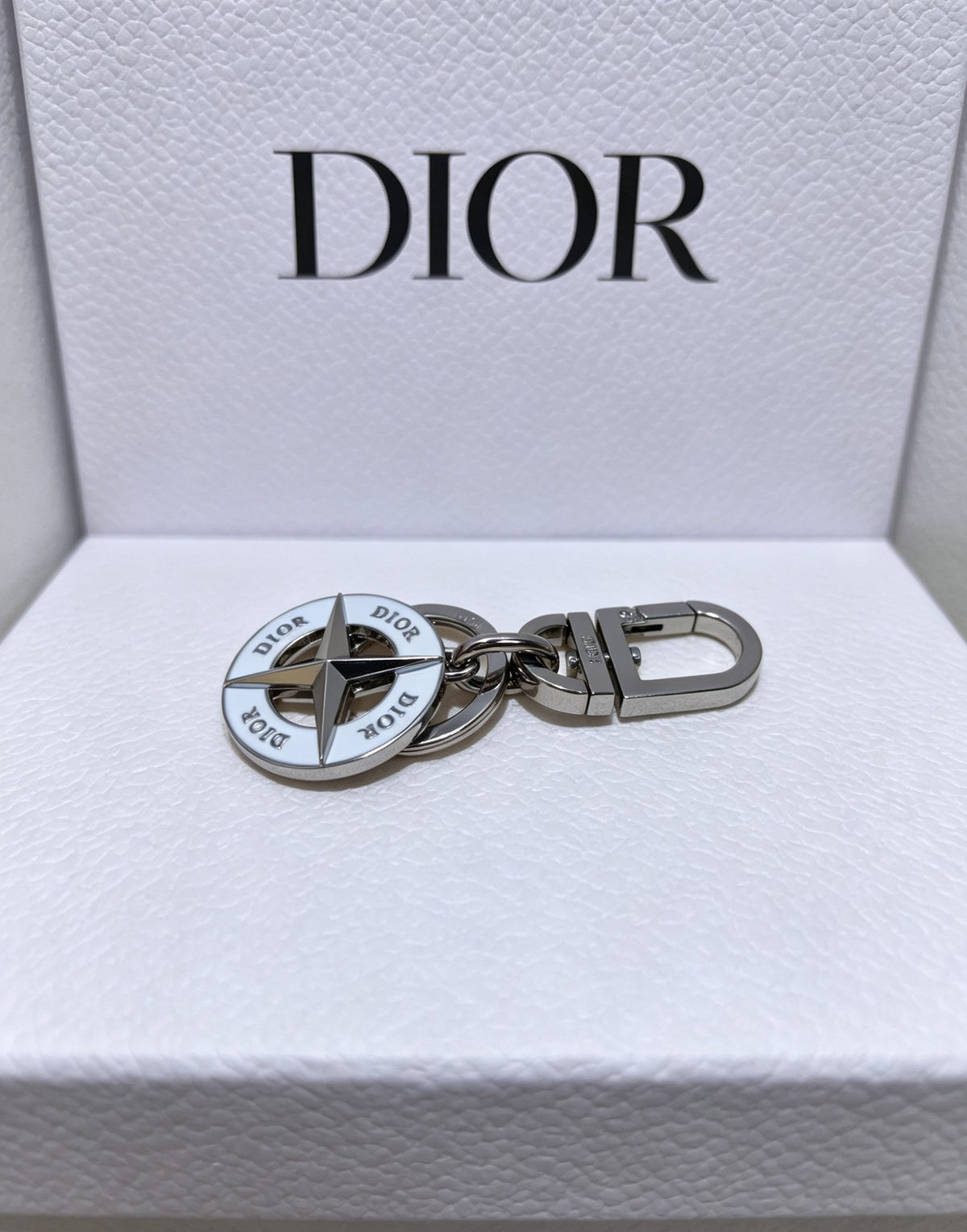 Star Motif Bag Charm in Silver-Tone – Design 003 detail view